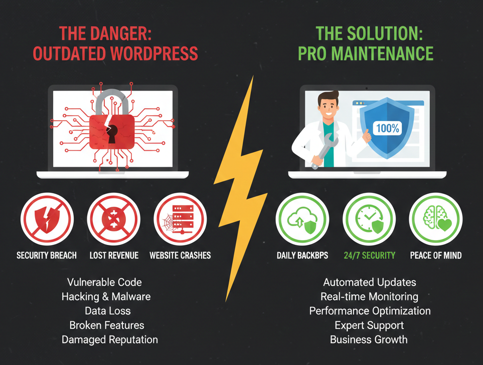 The Hidden Risks of Ignoring WordPress Updates: Protect Your Business